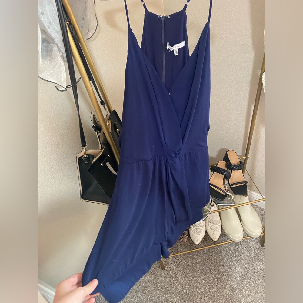 Navy Blue Romper